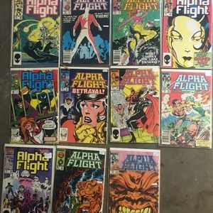 Lot of alpha flight comics
